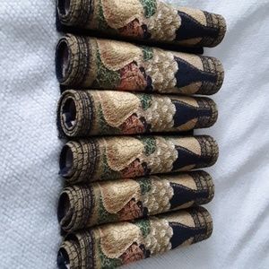 6 placemats 11 1/2" x 18 1/2"